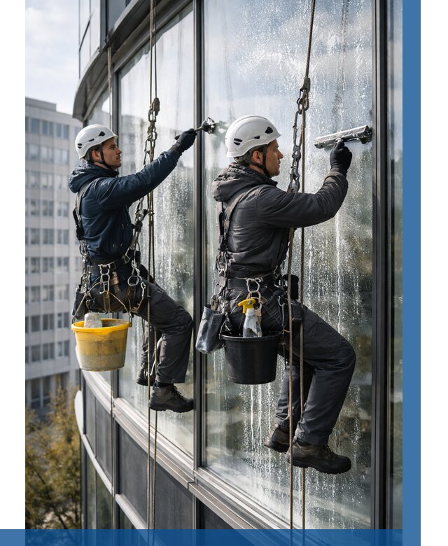 Мойка панорамных окон в Тулуне от 378 р. заказать у ВЫСОТНИК-Тлн