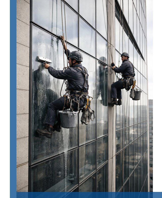 Профессиональная мойка стеклянных фасадов зданий в Тулуне