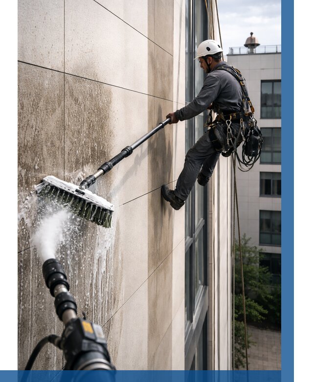 Мойка фасада из керамогранита в Тулуне от 324 р. | ВЫСОТНИК-Тлн