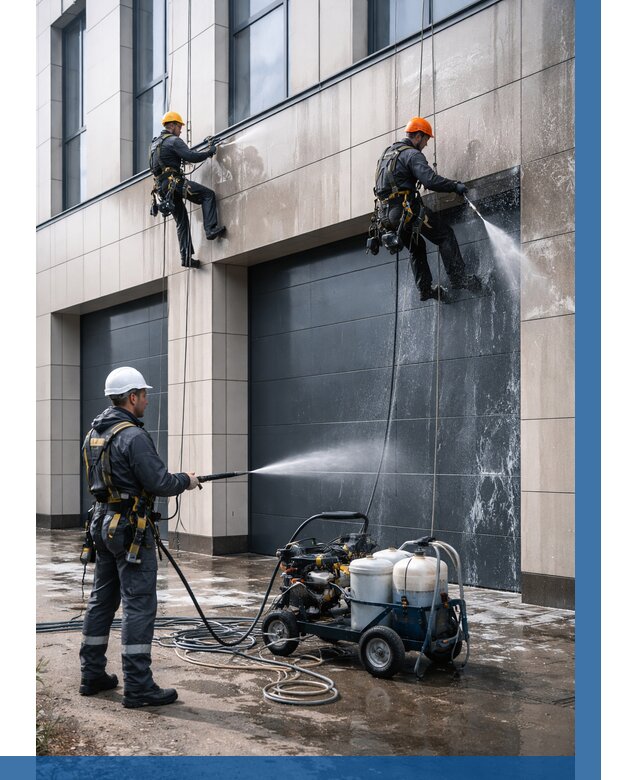 Послестроительная мойка фасада в Тулуне от 324 р. | ВЫСОТНИК-Тлн