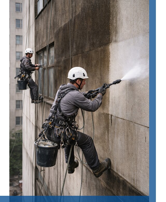 Очистка фасада от копоти в Тулуне от 270 р. | ВЫСОТНИК-Тлн