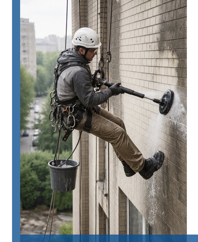 Очистка фасада от копоти в Тулуне профессионально и безопасно