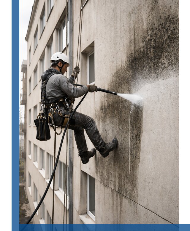 Профессиональная очистка фасадов от плесени в Тулуне