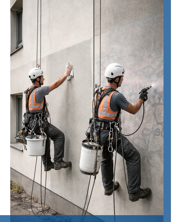 Антиграффити покрытие фасада в Тулуне от 647 р. | ВЫСОТНИК-Тлн