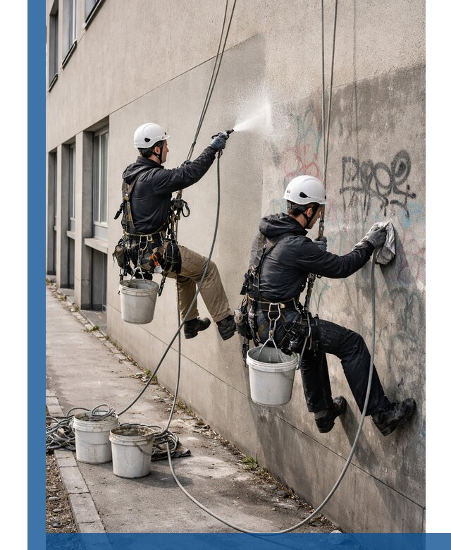 Антиграффити покрытие фасада с защитой от надписей в Тулуне