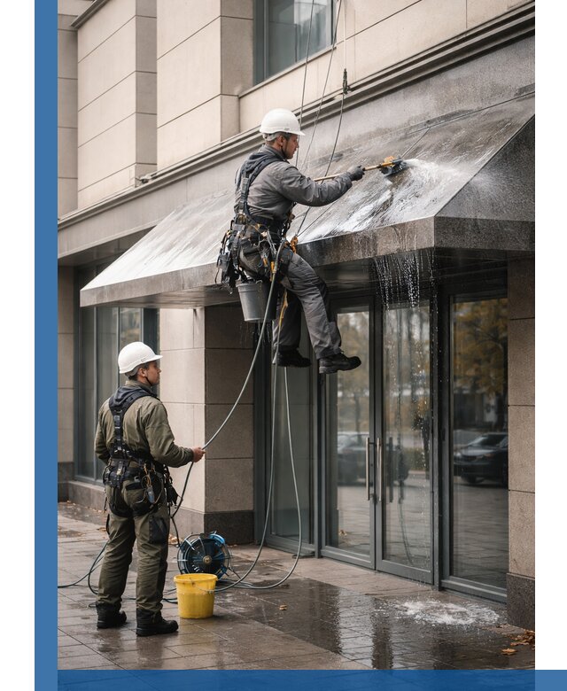 Профессиональная мойка козырьков и навесов в Тулуне