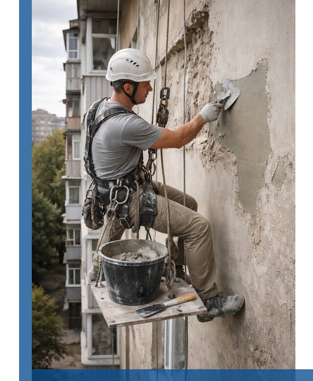Восстановление фасадной штукатурки в Тулуне с гарантией качества