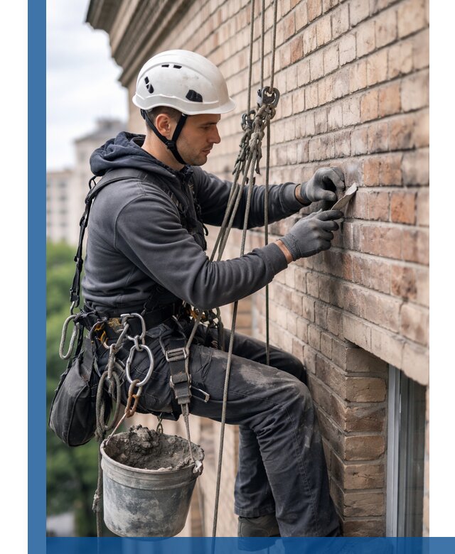 Качественный ремонт кирпичной кладки фасада в Тулуне с гарантией