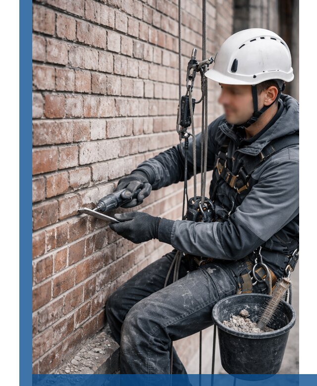 Расшивка кирпичных швов фасадов и стен, ремонт в Тулуне