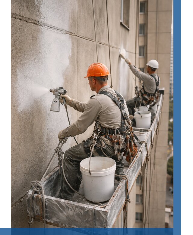 Грунтовка фасада на высоте в Тулуне от 129 р. | ВЫСОТНИК-Тлн