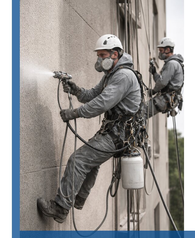 Безвоздушная покраска фасадов зданий в Тулуне профессионально