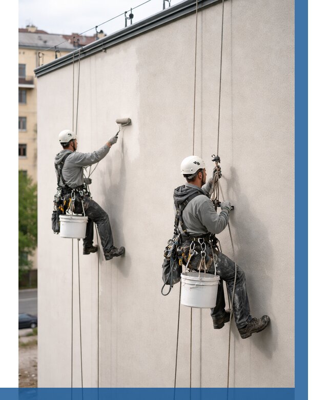 Покраска оштукатуренного фасада в Тулуне от 345 р. | ВЫСОТНИК-Тлн