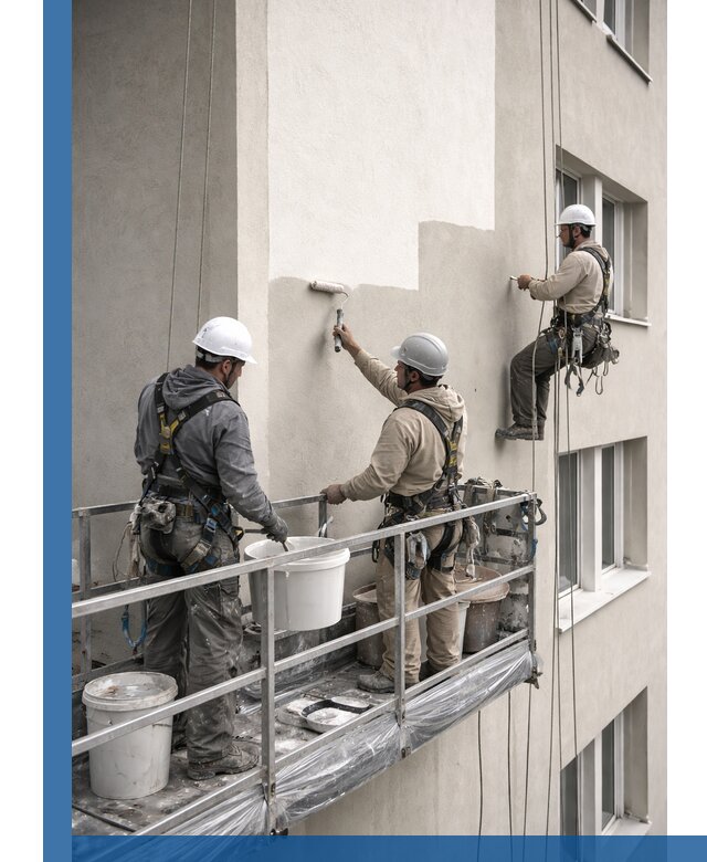 Покраска оштукатуренного фасада в Тулуне под ключ с гарантией