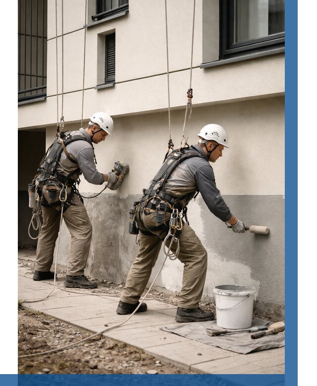 Окраска цоколя здания в Тулуне от 486 р. под ключ | ВЫСОТНИК-Тлн