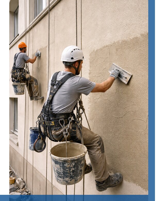 Декоративная штукатурка фасада в Тулуне от 1295 р. | ВЫСОТНИК-Тлн