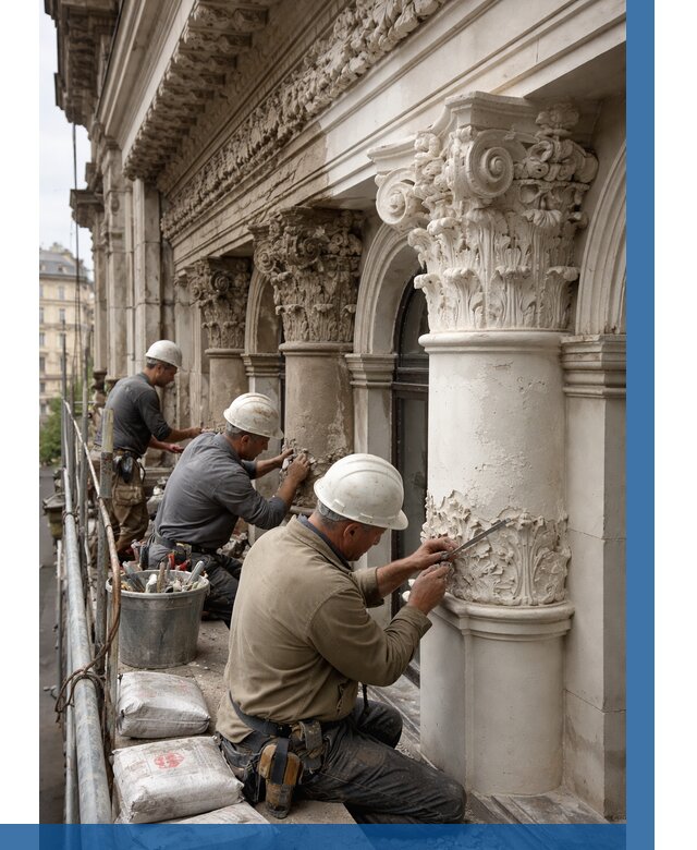 Реставрация фасадной лепнины в Тулуне от 2698 р. | ВЫСОТНИК-Тлн