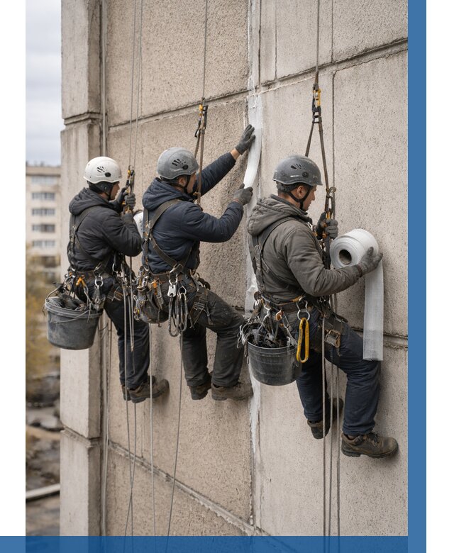 Ремонт межпанельных швов в Тулуне от 809 р. | ВЫСОТНИК-Тлн