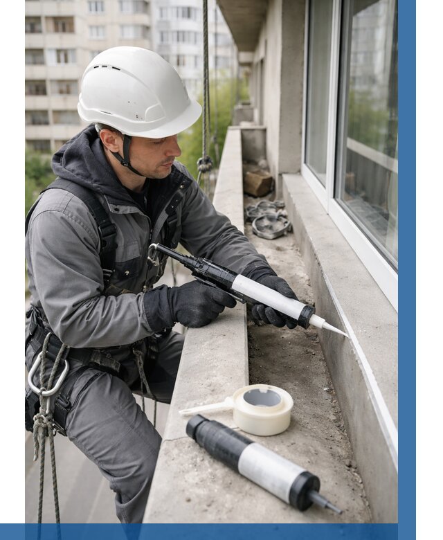 Герметизация швов лоджии в Тулуне от 4856 р. | ВЫСОТНИК-Тлн