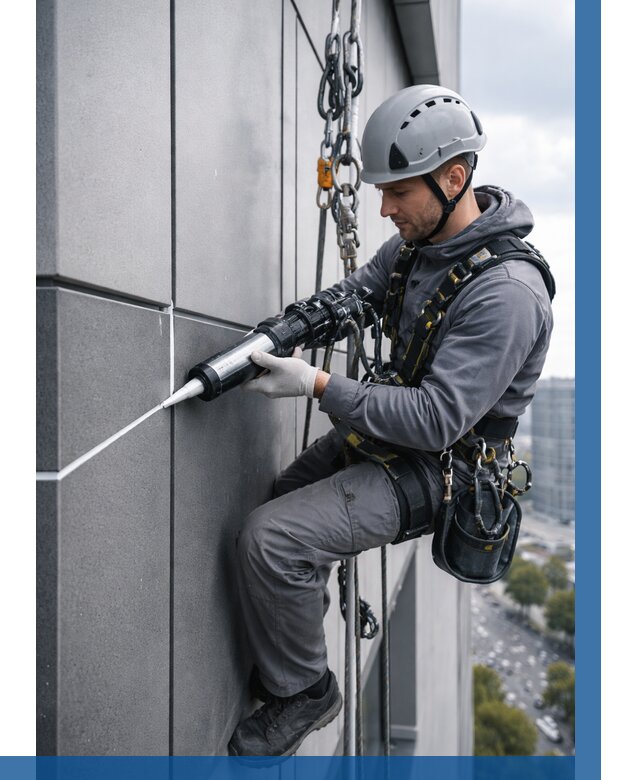 Герметизация стыков фасадных панелей в Тулуне от 7014 р.| ВЫСОТНИК-Тлн