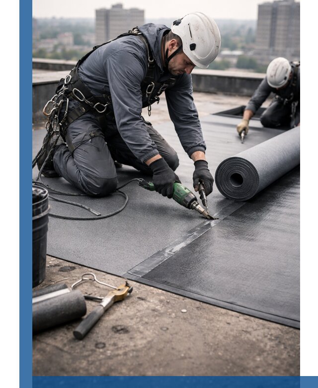 Ремонт мягкой кровли в Тулуне с выездом промальпинистов