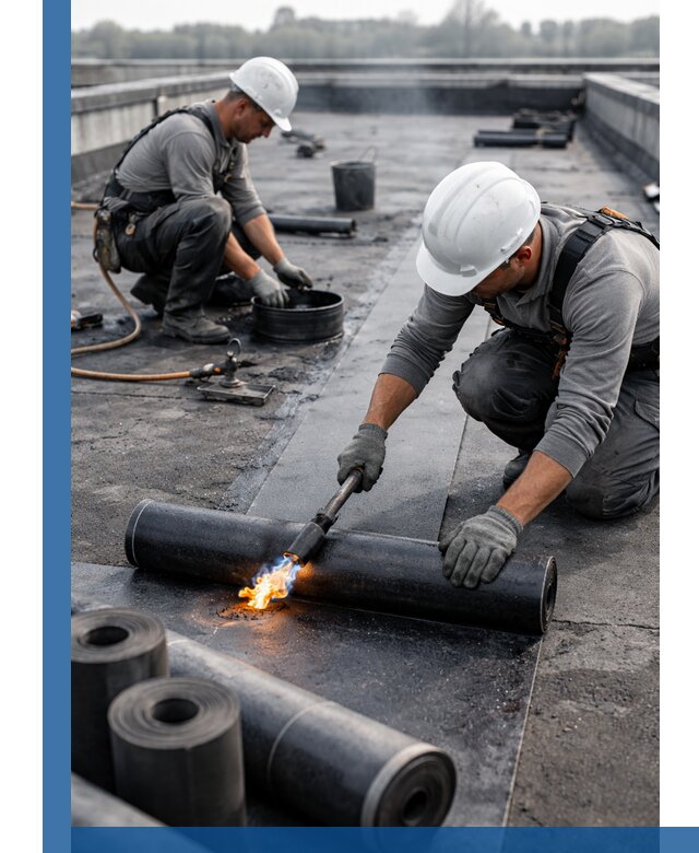 Ремонт рулонной кровли в Тулуне герметизация и восстановление