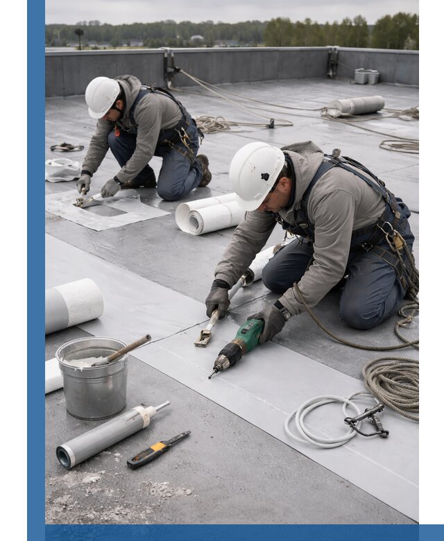 Ремонт мембранной кровли в Тулуне качественно и с гарантией