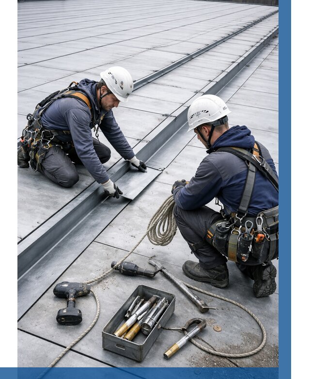 Ремонт фальцевой кровли в Тулуне от 755 р. | ВЫСОТНИК-Тлн