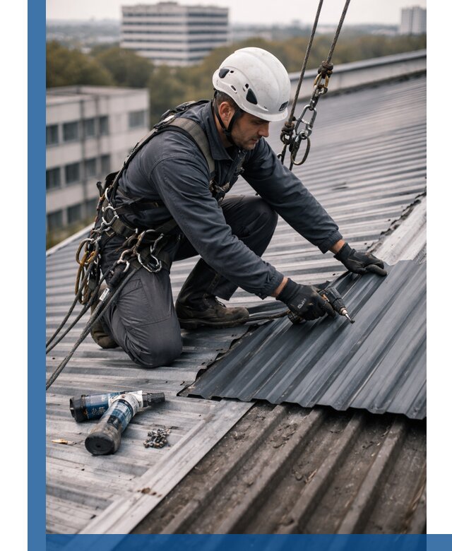 Ремонт профнастила на кровле в Тулуне, работы под ключ