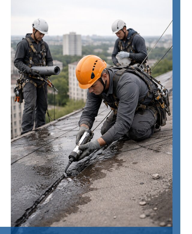 Устранение протечек кровли в Тулуне от 12948 р. | ВЫСОТНИК-Тлн