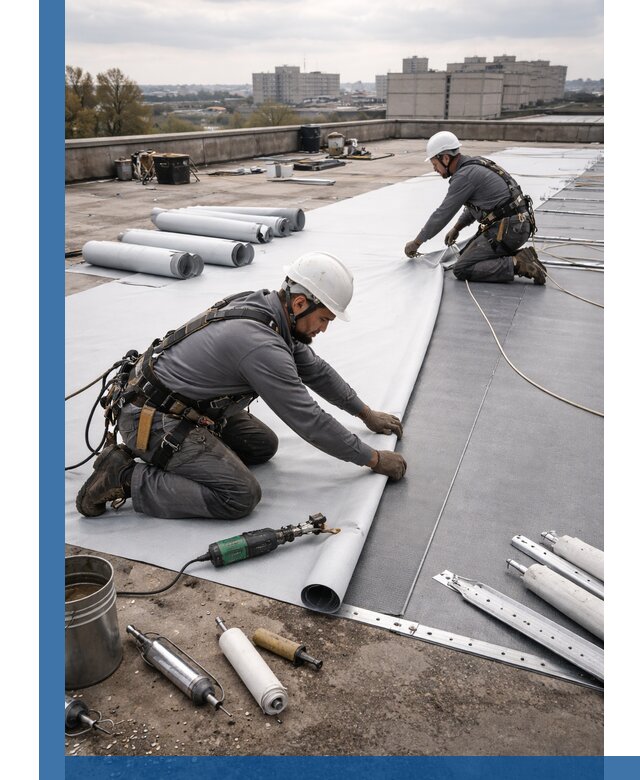 Монтаж мембранной кровли в Тулуне для промышленных зданий