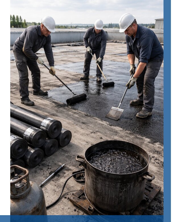 Гидроизоляция кровли мастикой в Тулуне от 647 р. | ВЫСОТНИК-Тлн