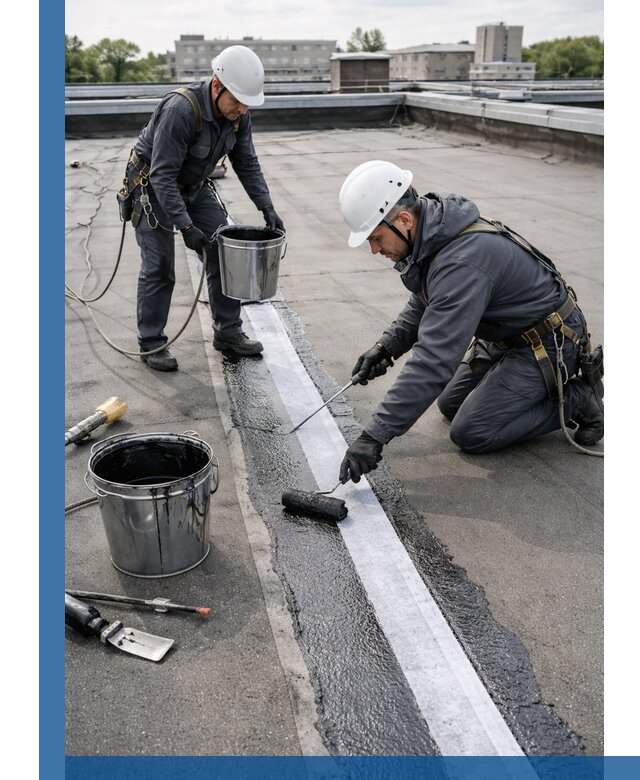 Гидроизоляция кровли мастикой в Тулуне надежная защита