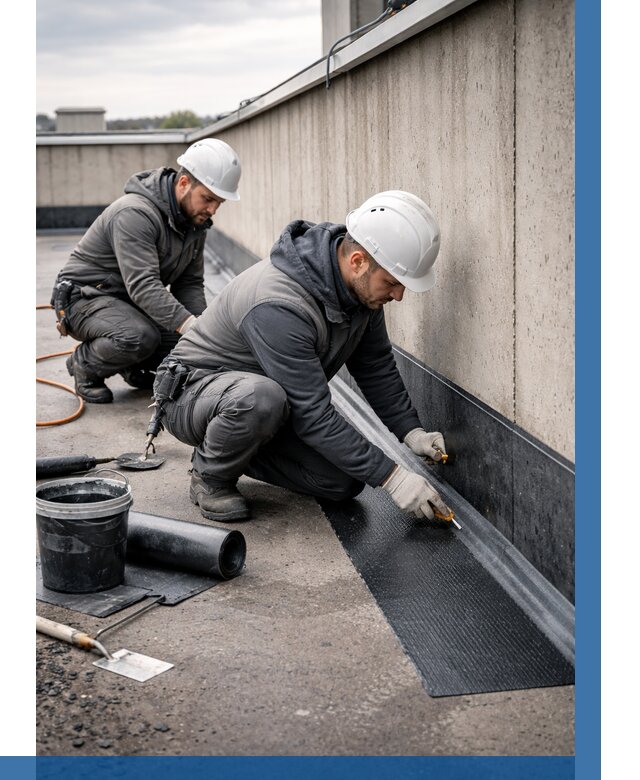 Гидроизоляция примыканий на кровле в Тулуне от 971 р. | ВЫСОТНИК-Тлн