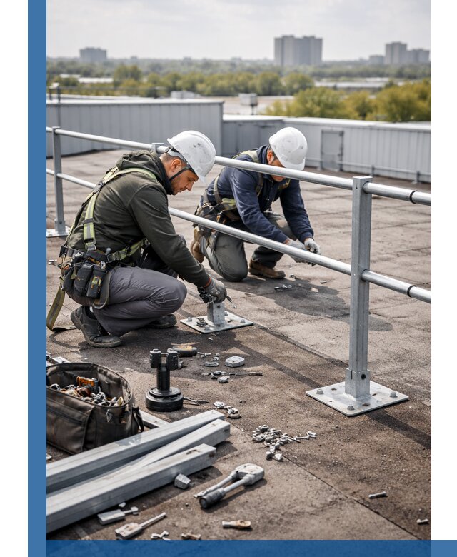 Монтаж кровельного ограждения в Тулуне под ключ с гарантией