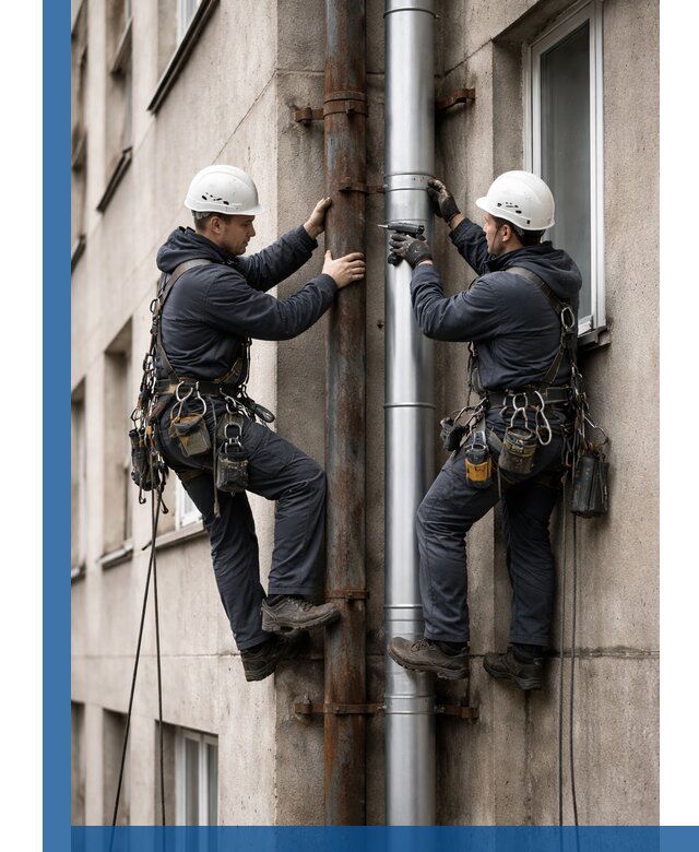 Замена водосточных труб в Тулуне: монтаж и демонтаж под ключ