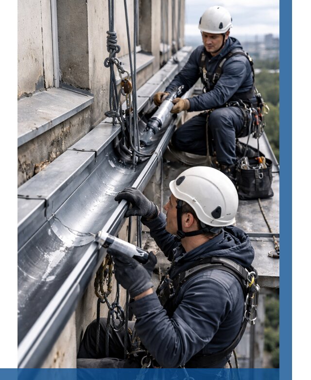 Ремонт водосточных желобов в Тулуне от 7014 р. | ВЫСОТНИК-Тлн