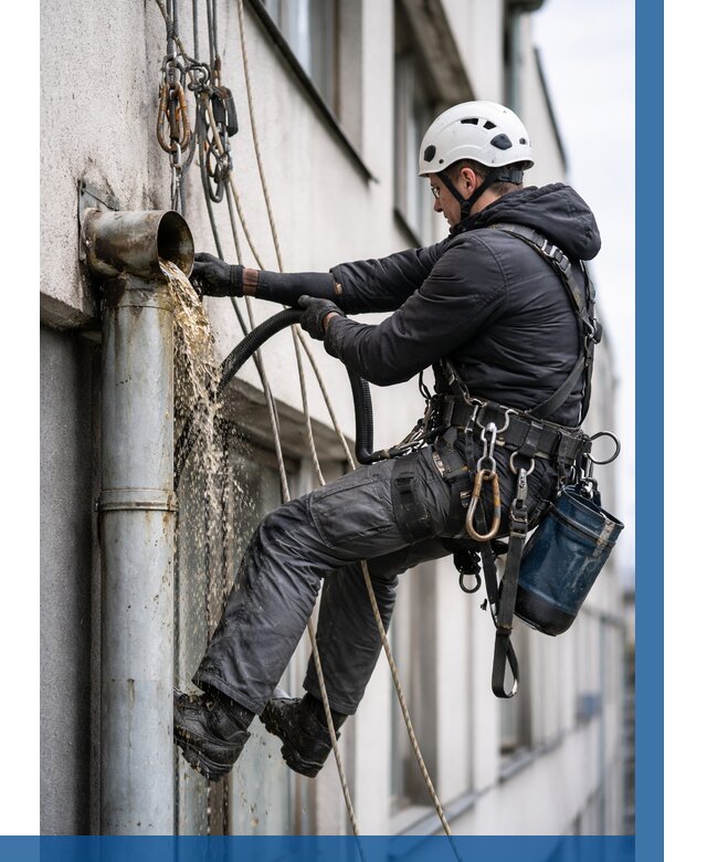 Прочистка водосточных труб в Тулуне от 3777 р. | ВЫСОТНИК-Тлн