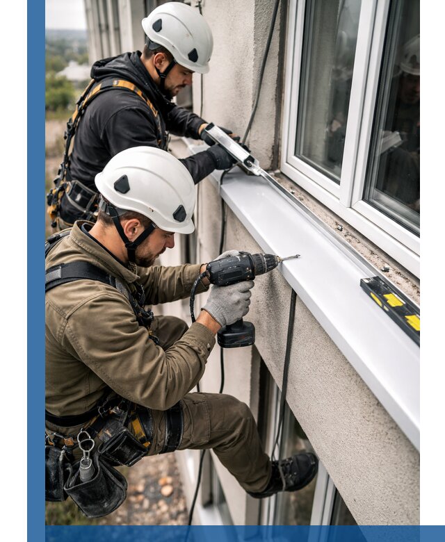 Профессиональный монтаж оконных отливов и отведения воды в Тулуне