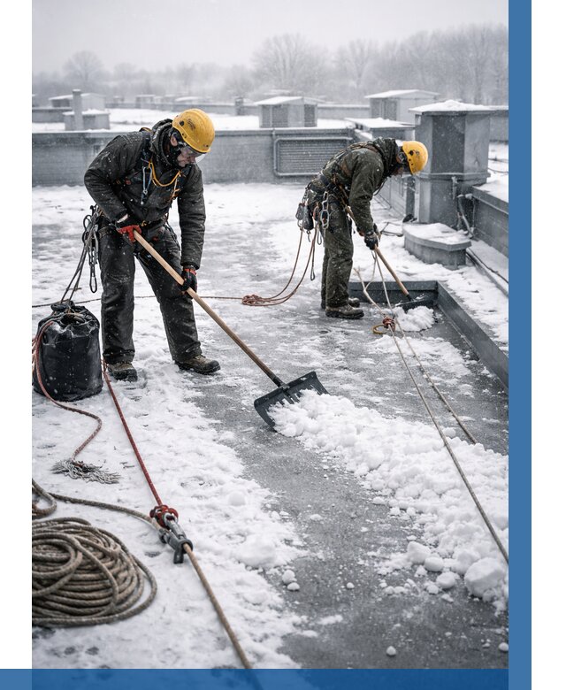 Очистка крыши от снега в Тулуне от 8093 р. | ВЫСОТНИК-Тлн