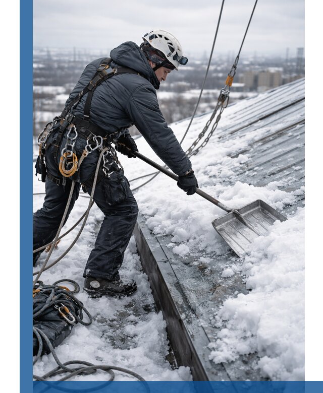 Профессиональная очистка кровли от снега и наледи в Тулуне