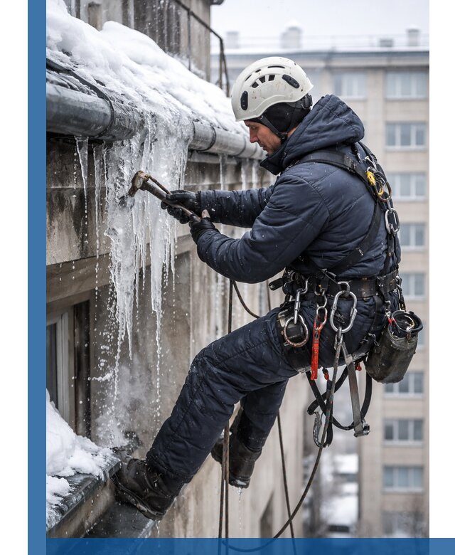 Удаление наледи и чистка водостоков в Тулуне оперативно и безопасно