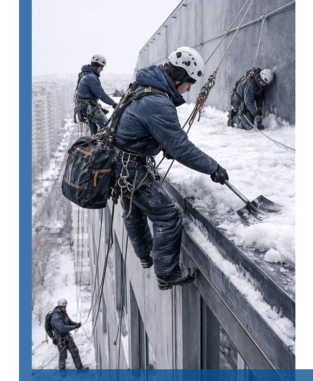 Абонентское обслуживание кровли зимой в Тулуне регулярный уход