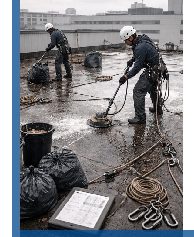 Плановая очистка кровли по графику в Тулуне для безопасности