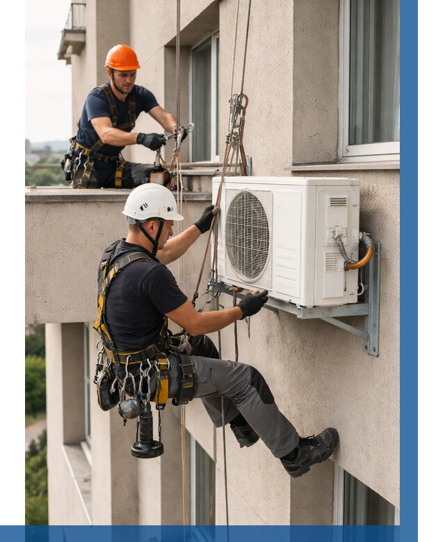 Монтаж внешнего блока кондиционера в Тулуне от 7014 р. | ВЫСОТНИК-Тлн