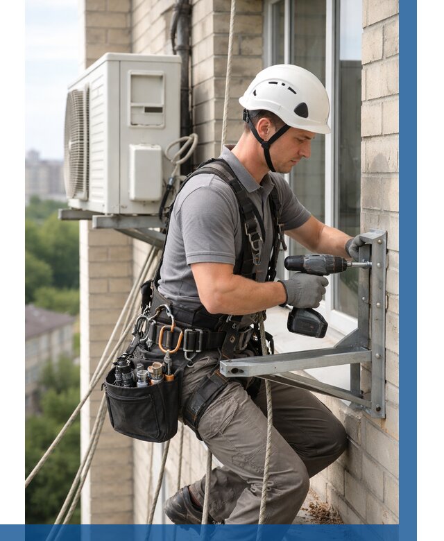 Установка кронштейнов кондиционера в Тулуне от 3777 р. | ВЫСОТНИК-Тлн