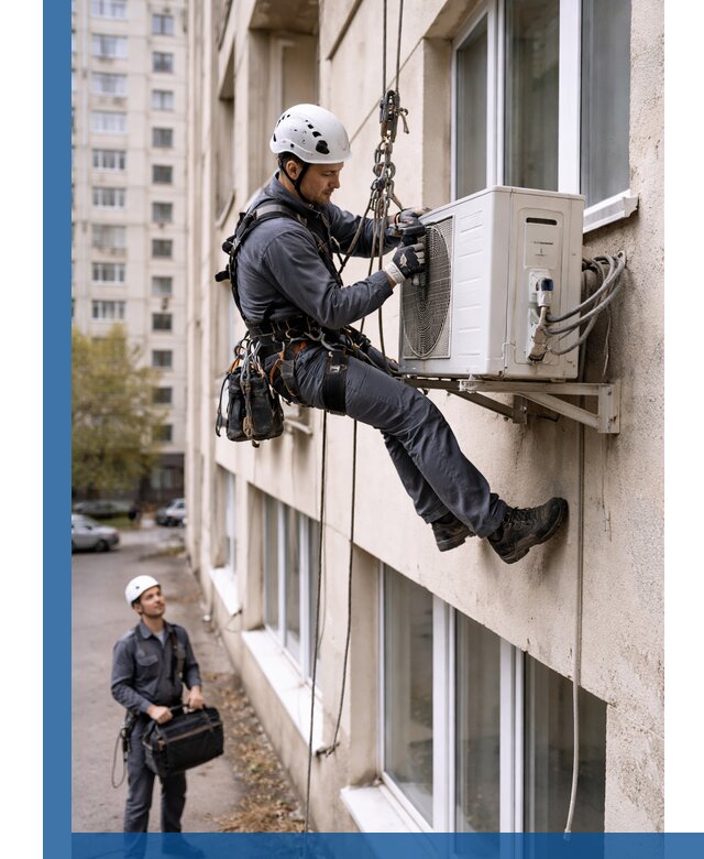 Демонтаж внешнего блока кондиционера в Тулуне профессионально