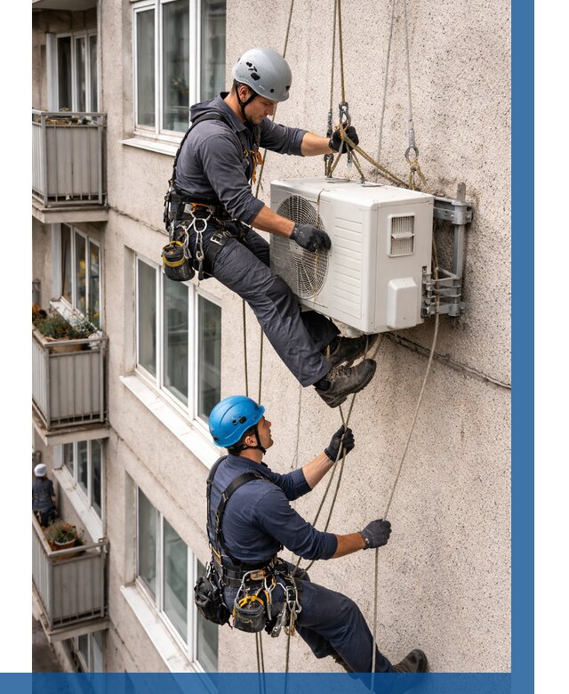 Перенос внешнего блока кондиционера в Тулуне от 9711 р.| ВЫСОТНИК-Тлн