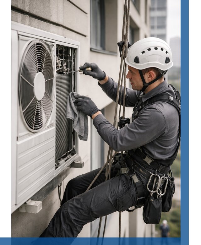 Обслуживание внешнего блока кондиционера в Тулуне от 2913 р.ВЫСОТНИК-Тлн