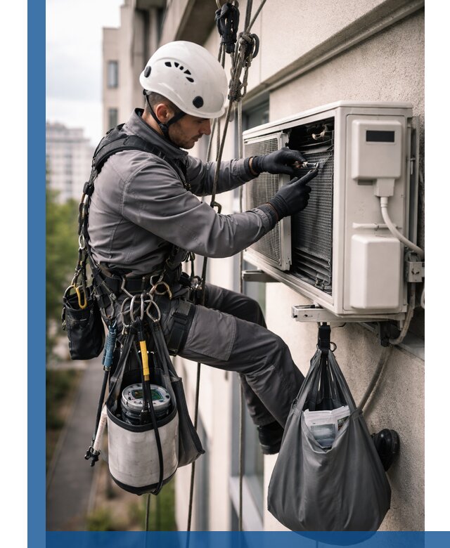 Обслуживание внешнего блока кондиционера в Тулуне профессионально