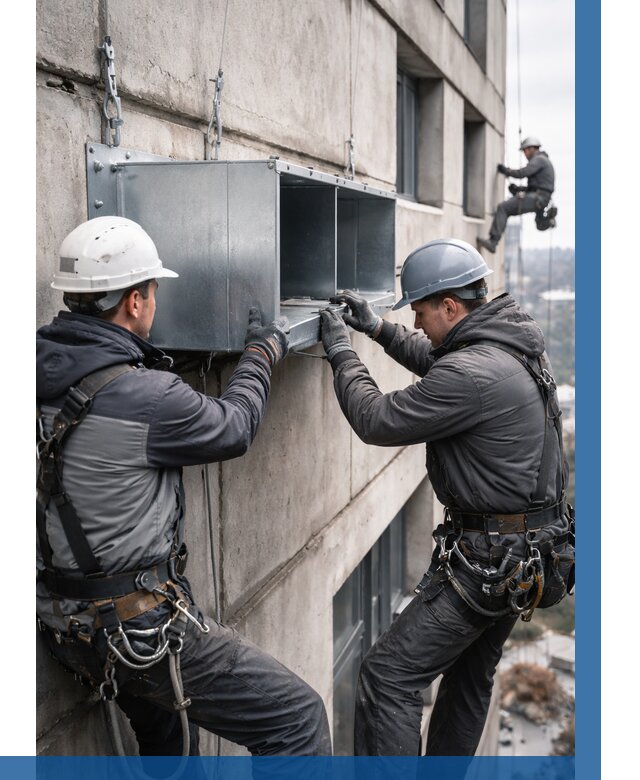 Монтаж вентиляционных коробов в Тулуне от 3237 р. | ВЫСОТНИК-Тлн